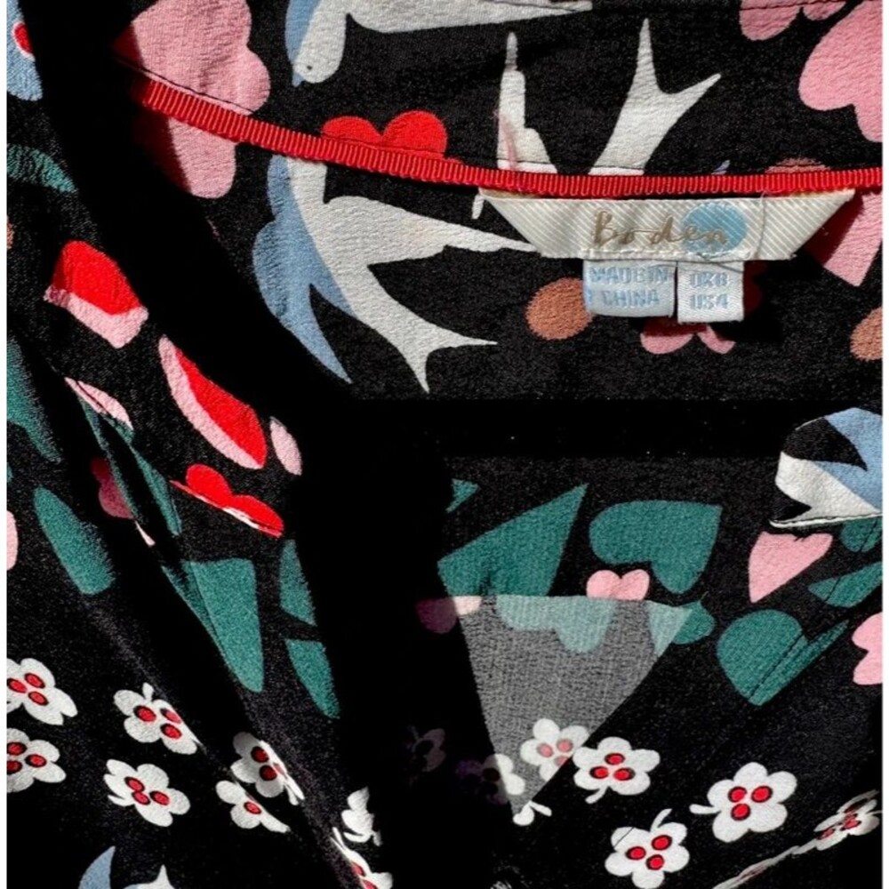Boden Jessica Midi Shirtdress Folklore Print Twee Grandmillennial Teacher - 4 - Picture 5 of 5